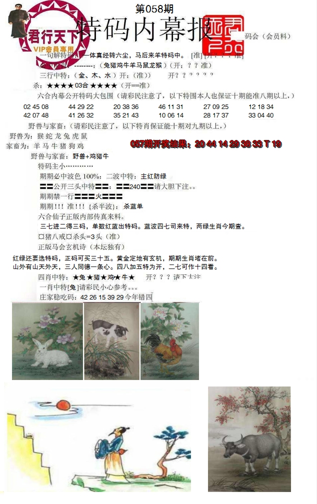 2025058期特码内幕报