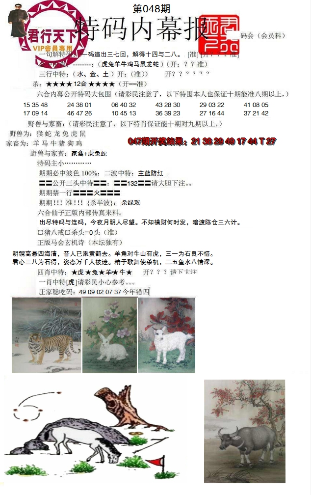 2025048期特码内幕报