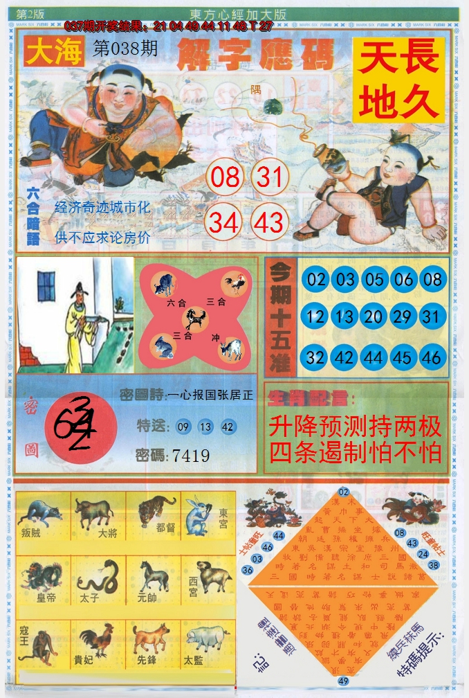 2025038期东方心经B加大版