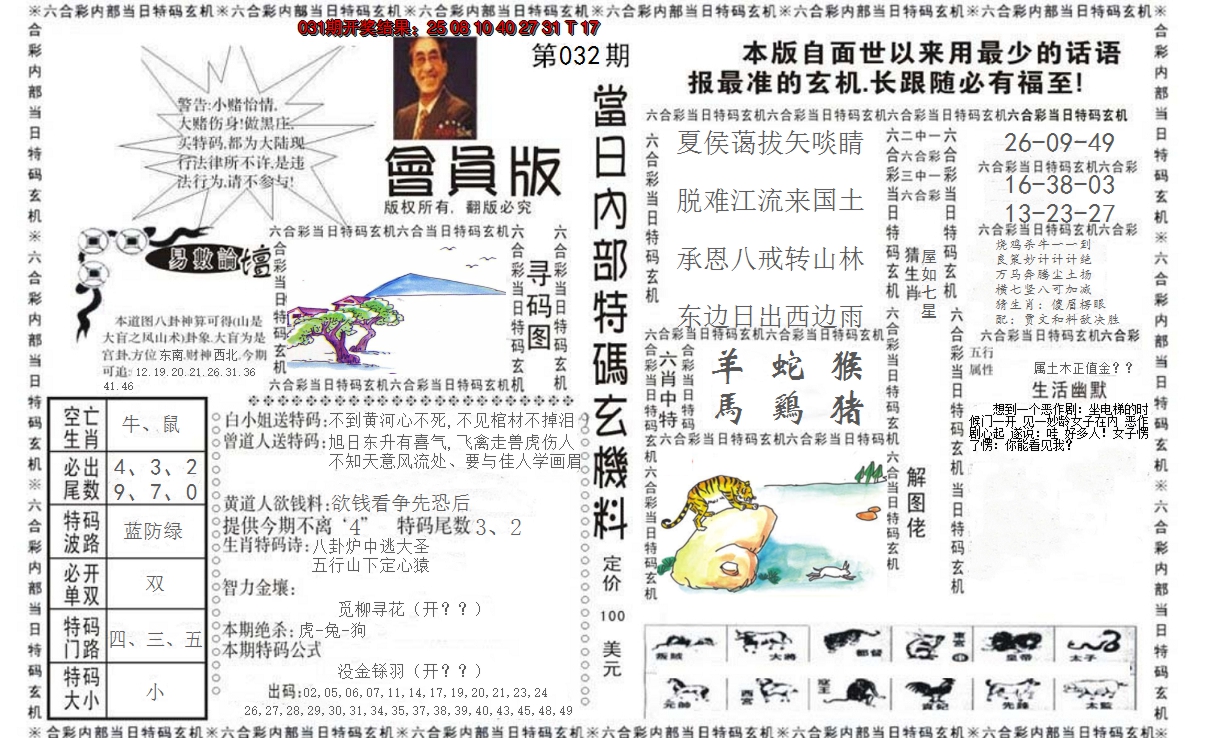 2025032期当日特码玄机报