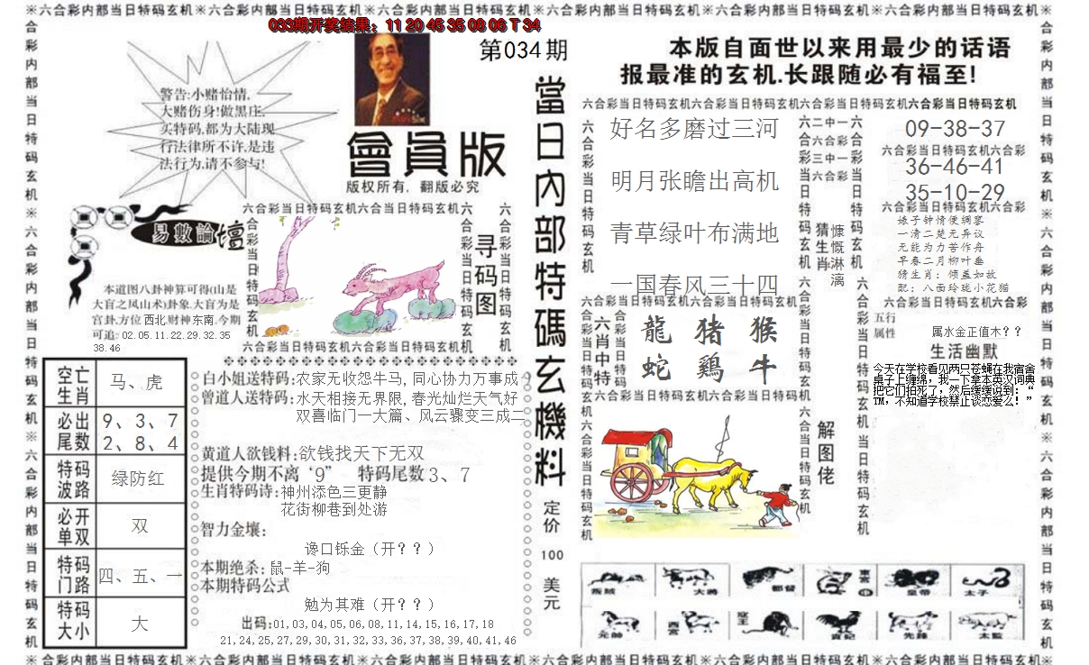 2025034期当日特码玄机报