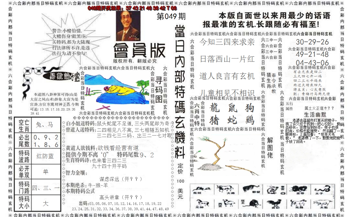 2025049期当日特码玄机报