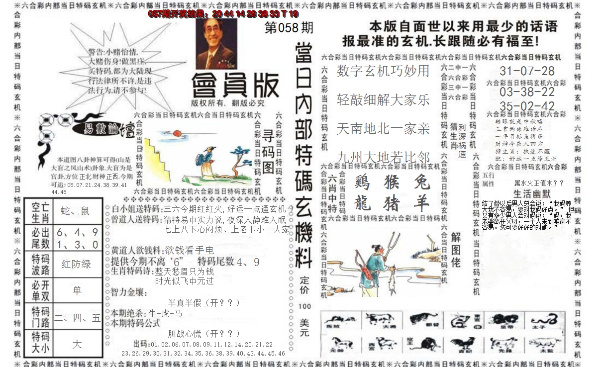 2025058期当日特码玄机报