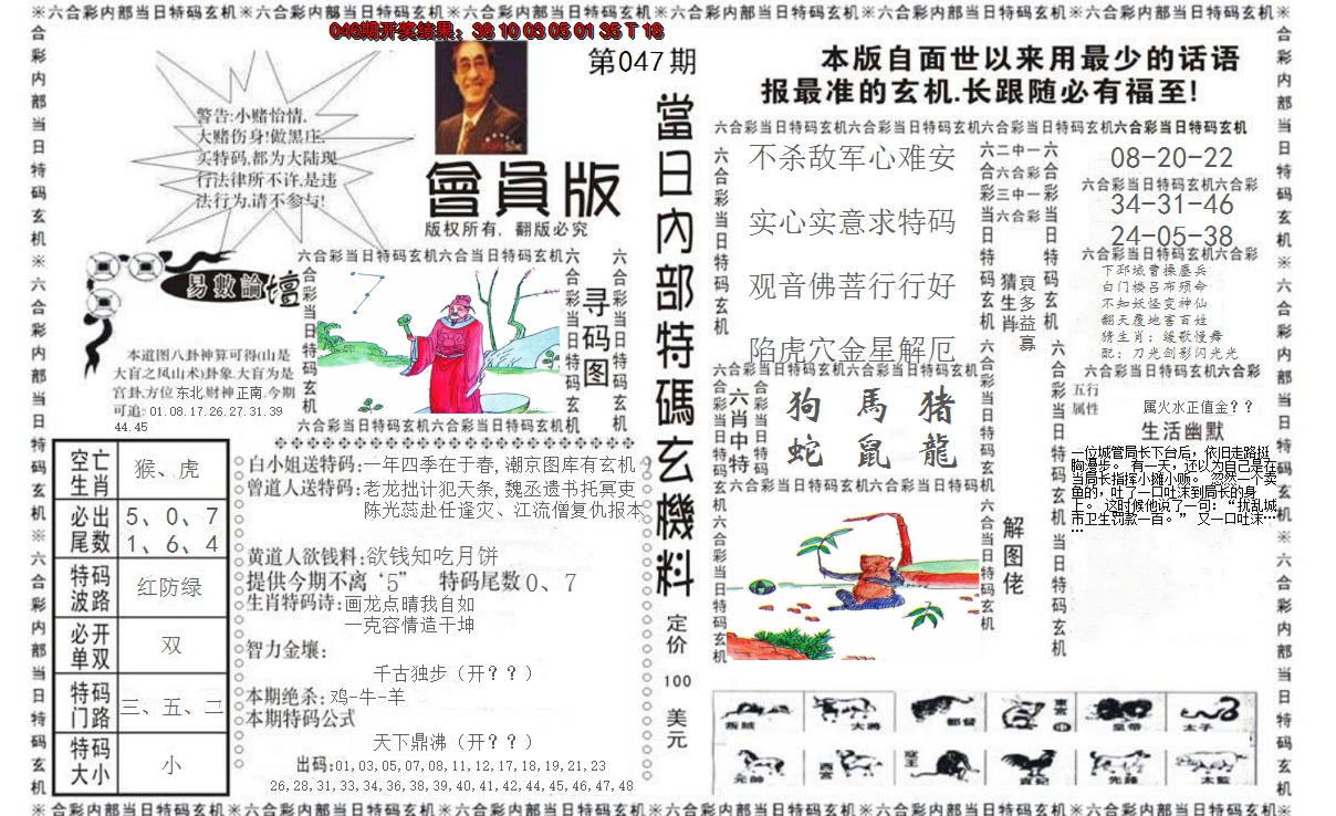 2025047期当日特码玄机报