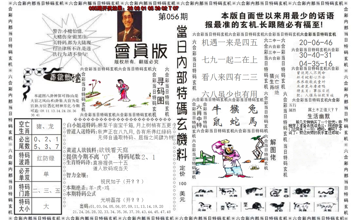 2025056期当日特码玄机报