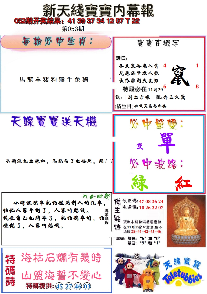 2025053期新天线宝宝(彩)