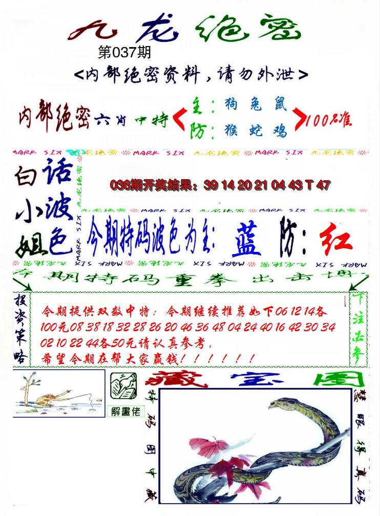 2025037期九龙密报
