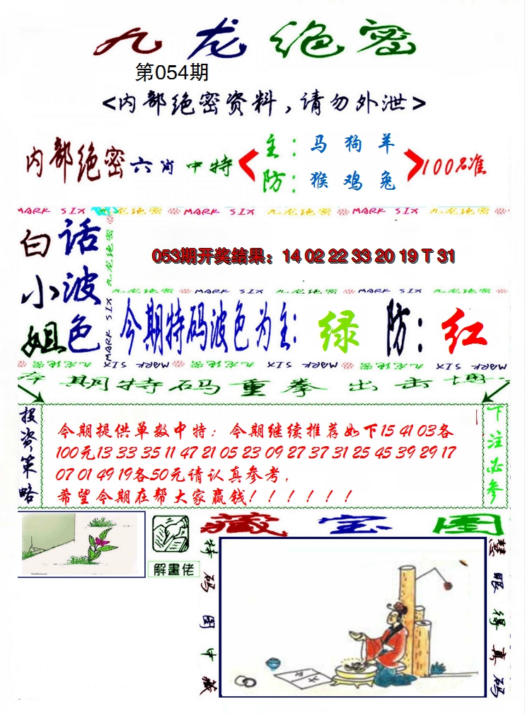 2025054期九龙密报