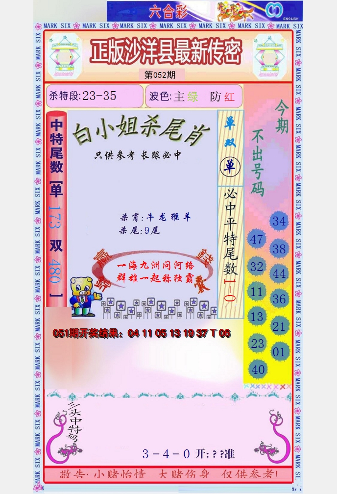 2025052期沙洋县最新传密