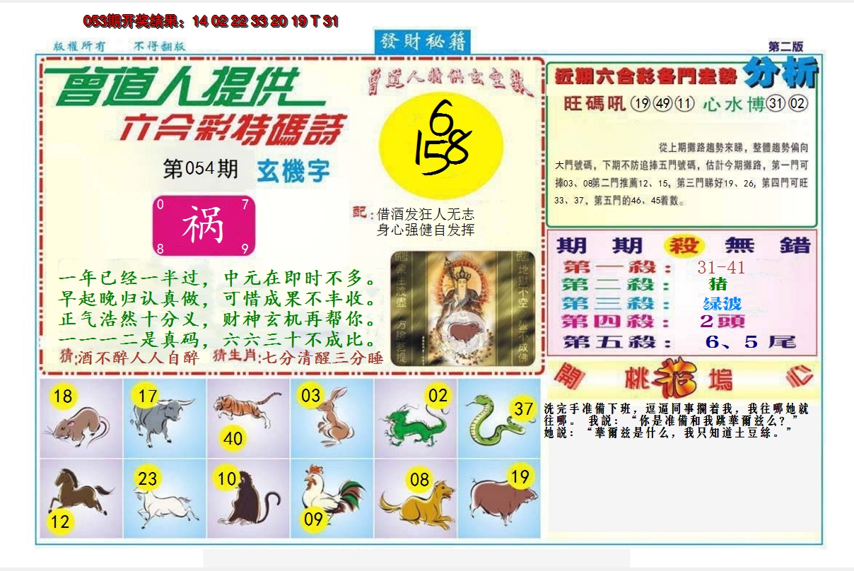 2025054期发财秘籍B