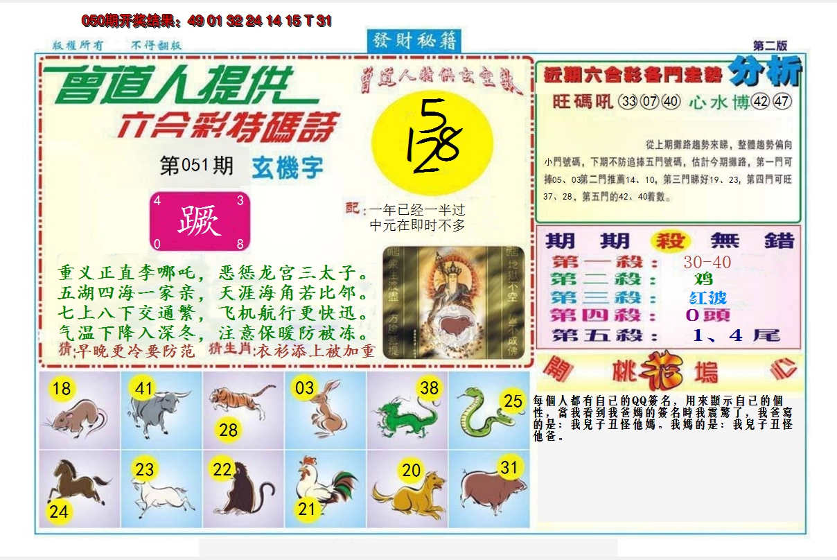 2025051期发财秘籍B