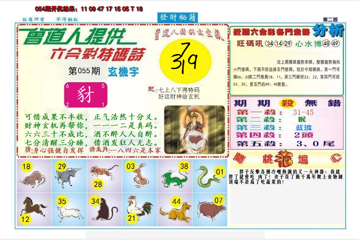 2025055期发财秘籍B