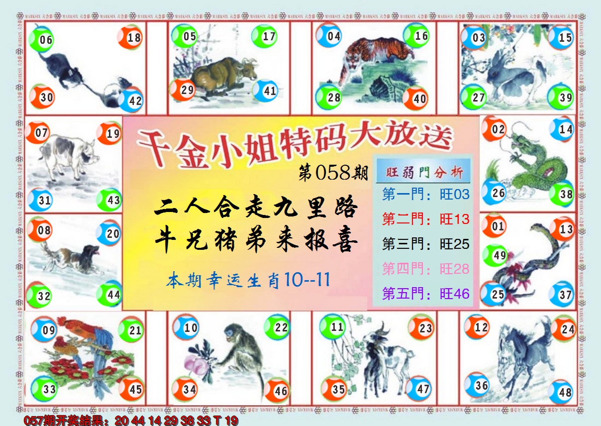 2025058期(新版)千金小姐B
