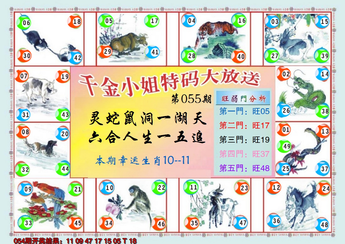 2025055期(新版)千金小姐B
