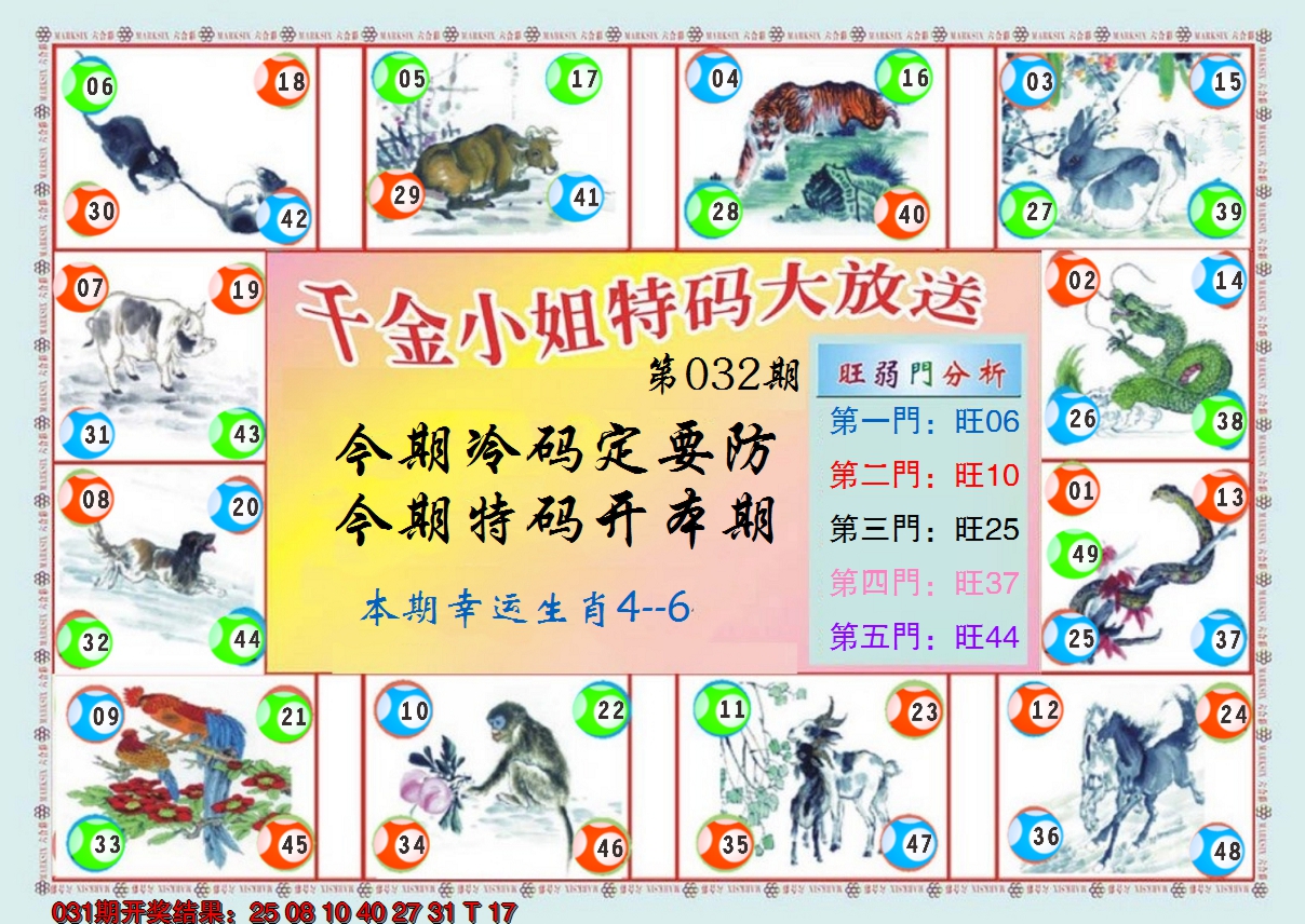 2025032期(新版)千金小姐B