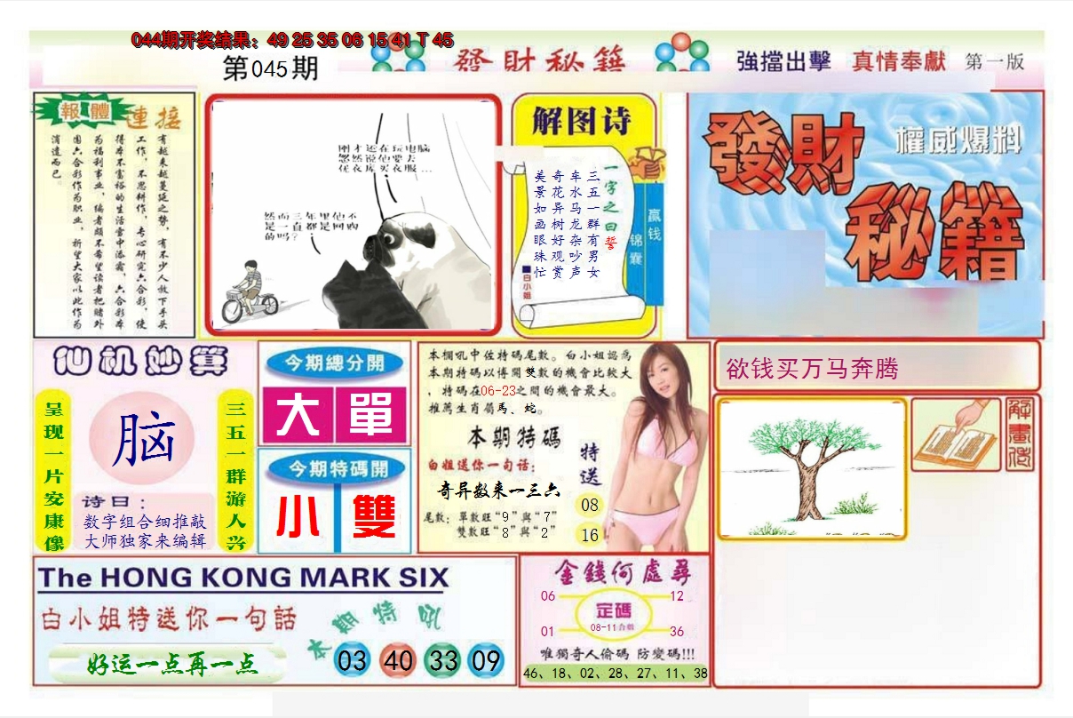 2025045期发财秘籍A
