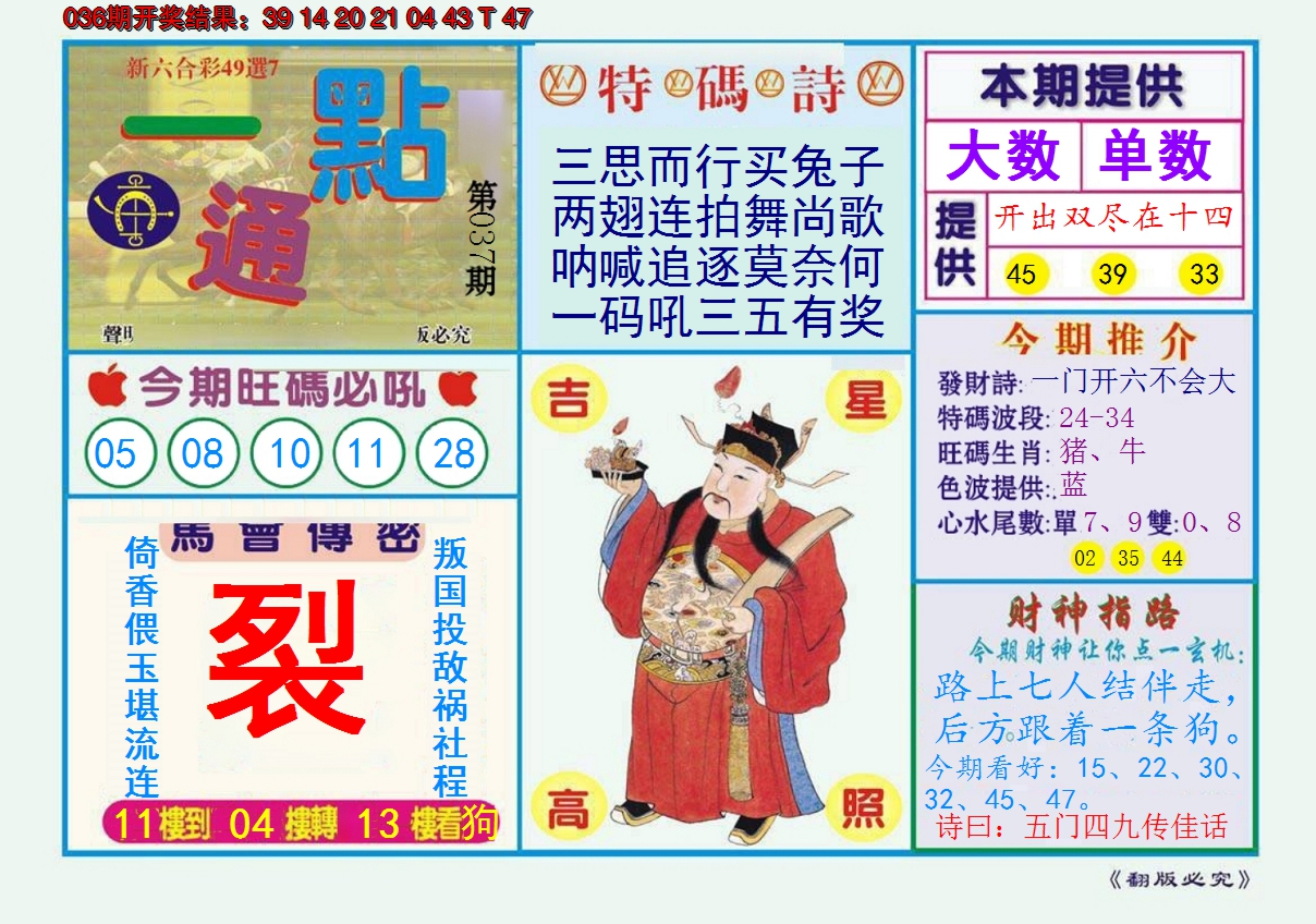 2025037期一点通