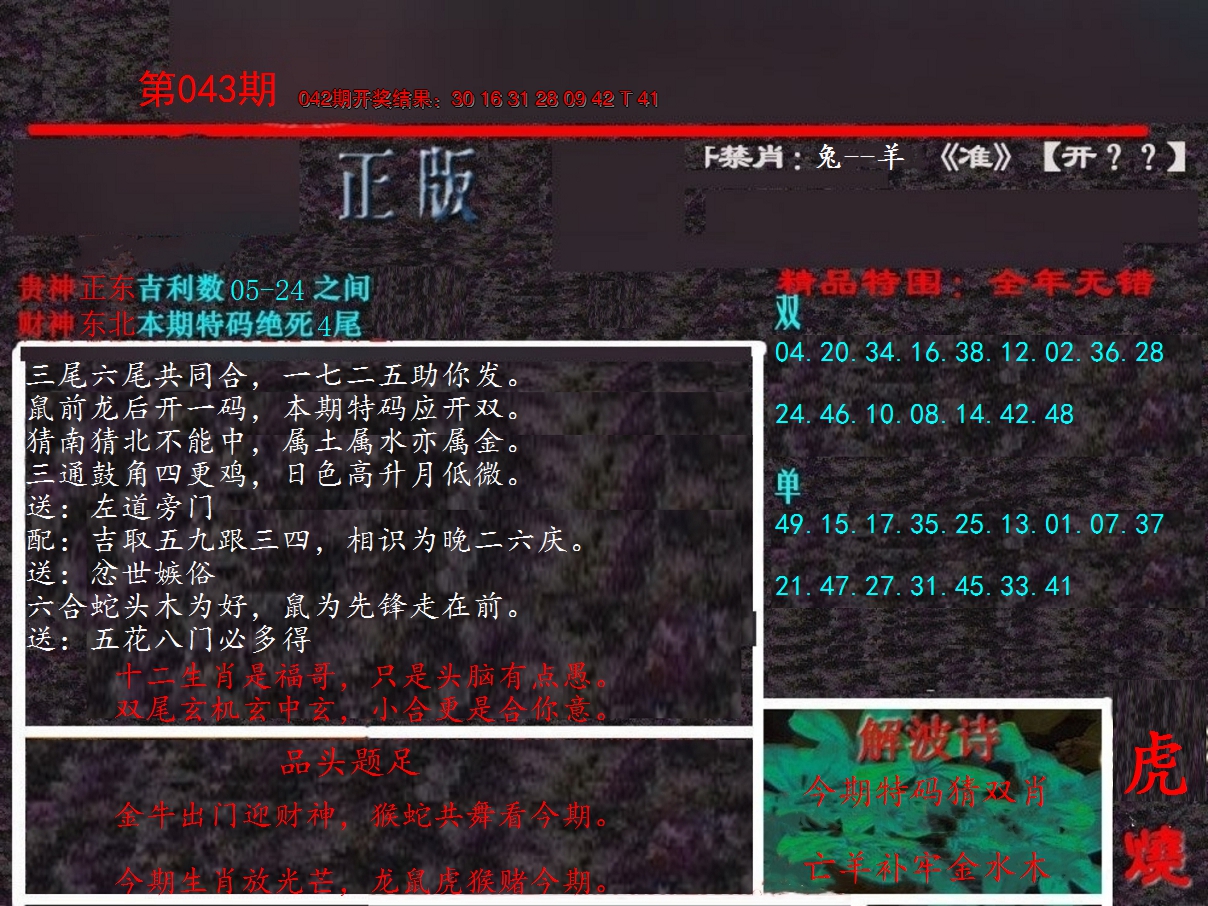 2025043期新港内幕
