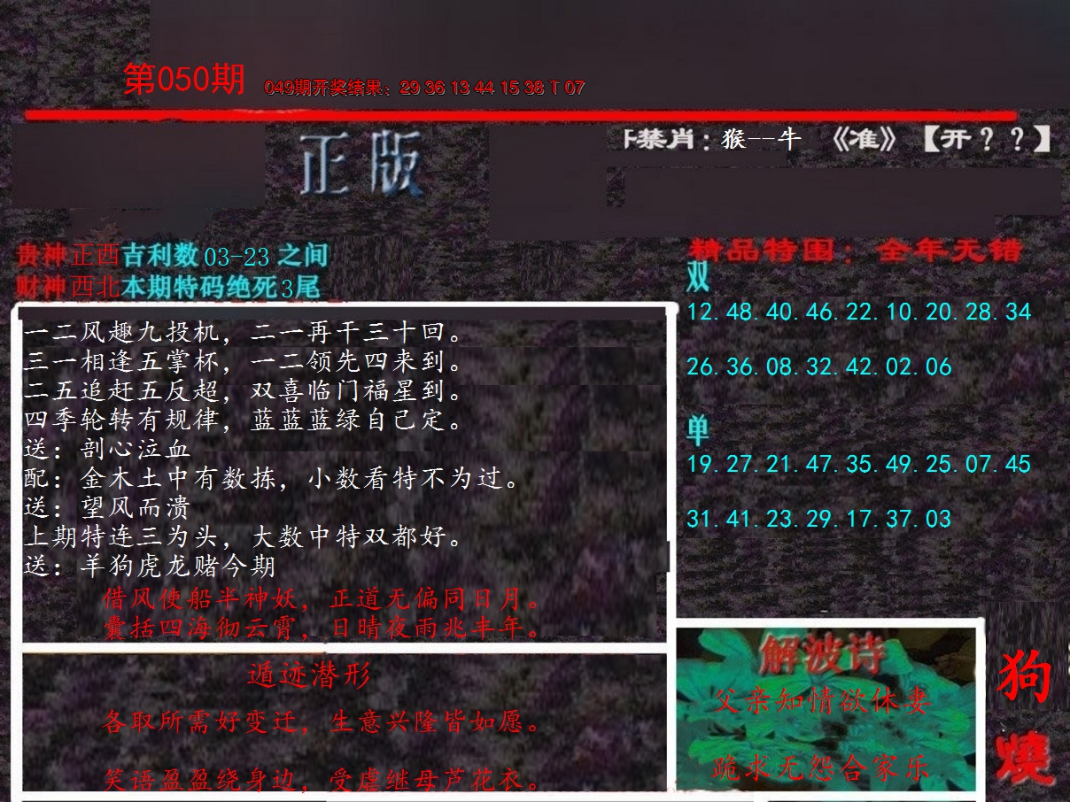 2025050期新港内幕