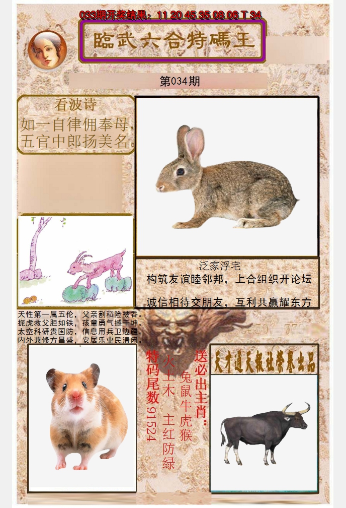 2025034期临武六合特码王
