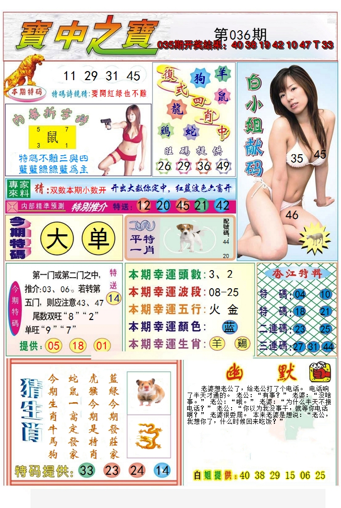 2025036期宝中之宝
