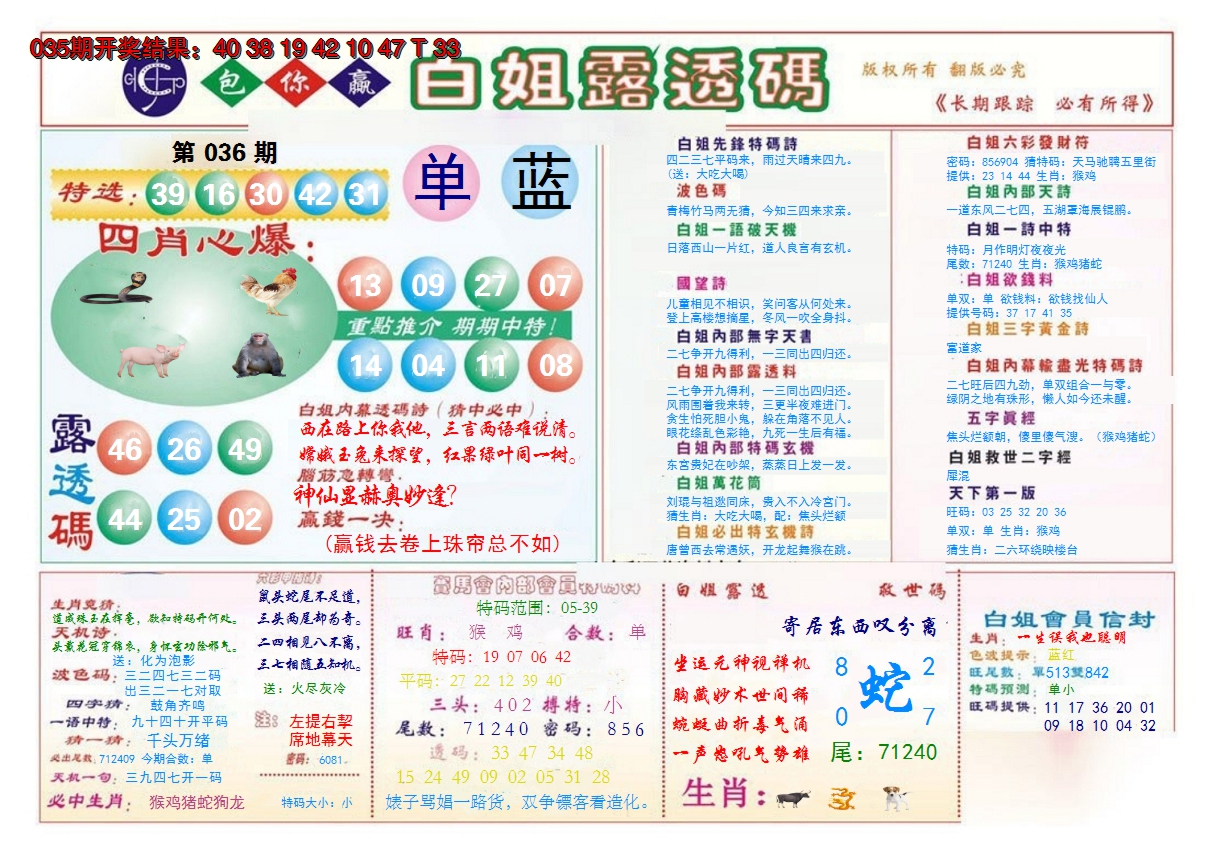 2025036期马会专刊B