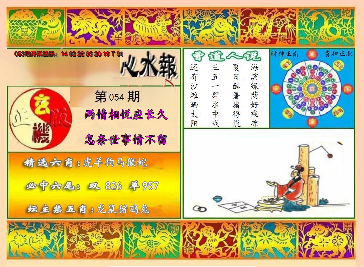 2025054期九龙心水报