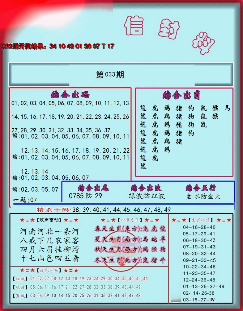 2025033期信封料