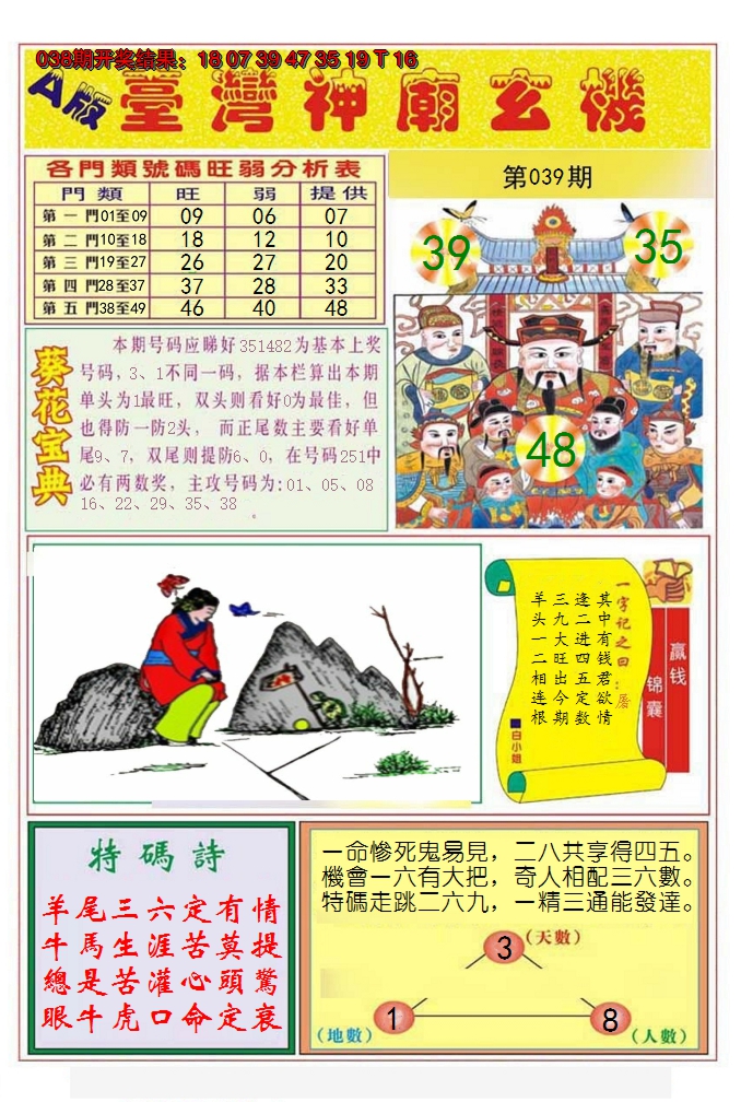 2025039期台湾神庙A