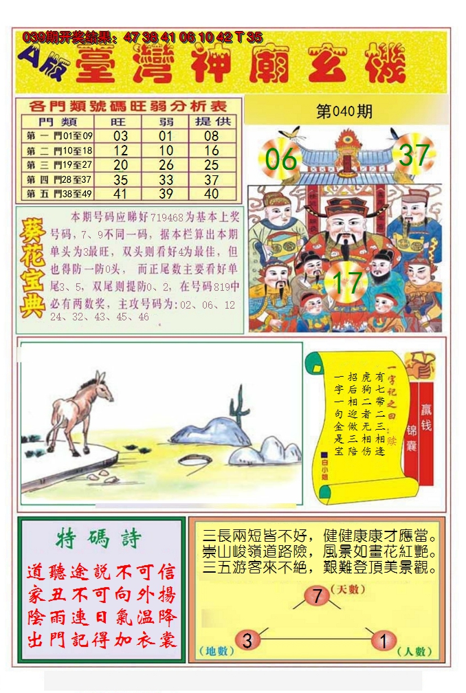 2025040期台湾神庙A