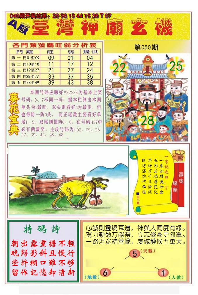 2025050期台湾神庙A