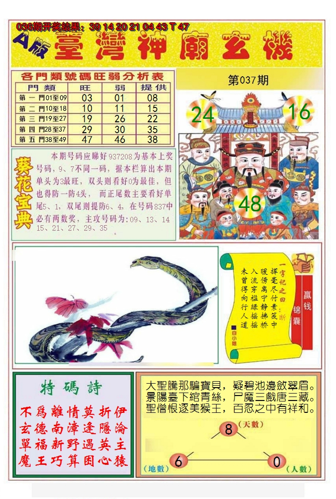 2025037期台湾神庙A