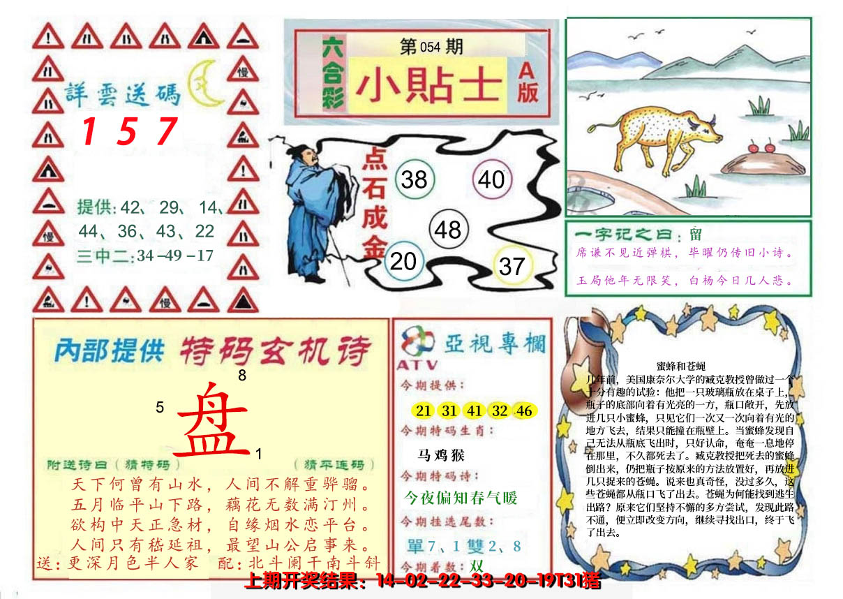 2025054期小贴士A