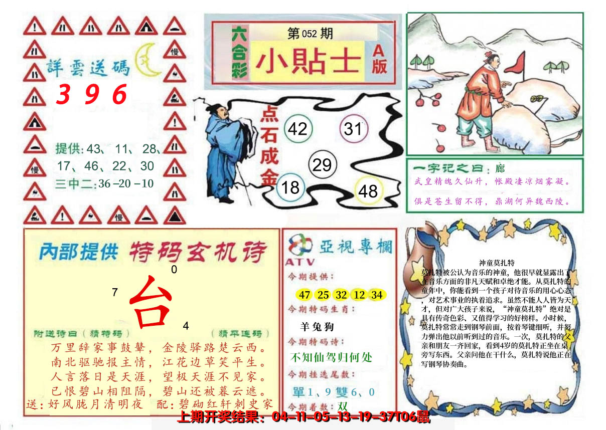 2025052期小贴士A