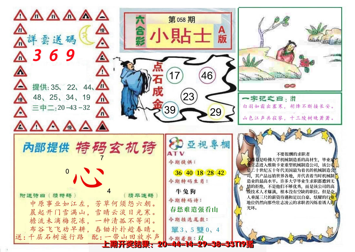 2025058期小贴士A
