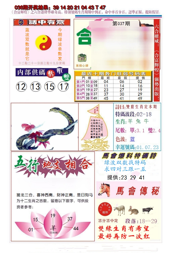 2025037期合富辉煌