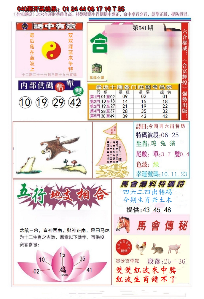 2025041期合富辉煌