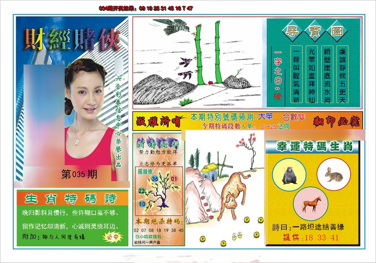 2025035期财经赌侠