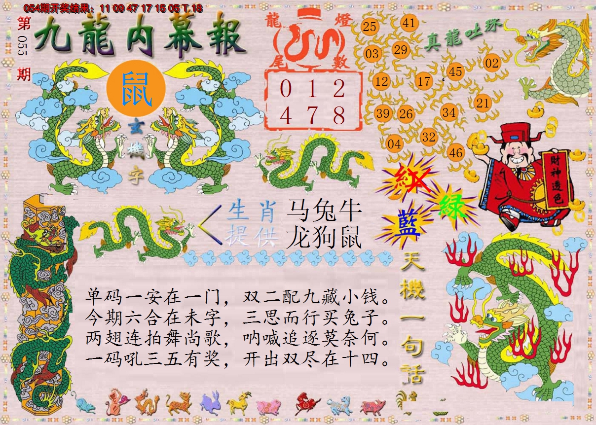 2025055期正版九龙内幕报