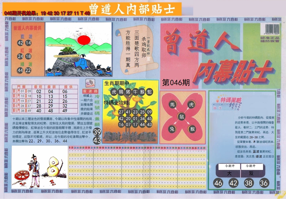 2025046期曾道人内幕贴士A
