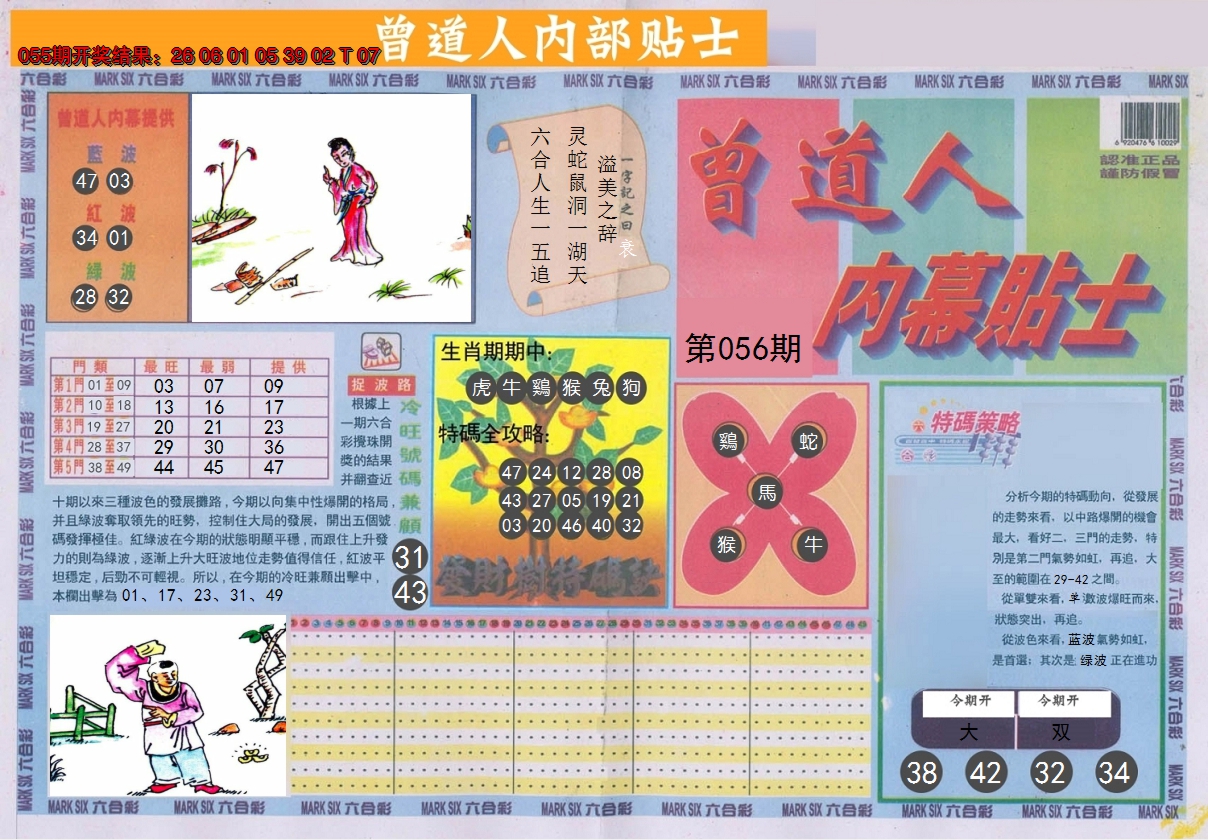 2025056期曾道人内幕贴士A