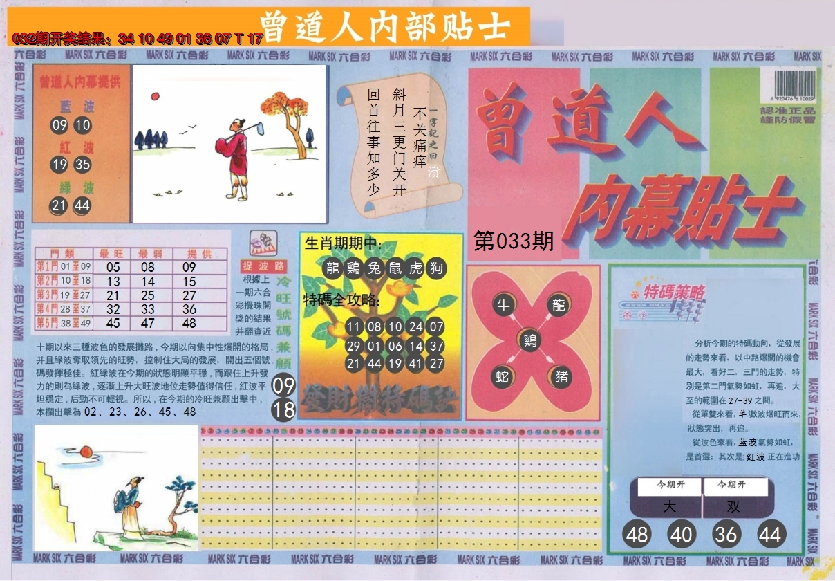 2025033期曾道人内幕贴士A