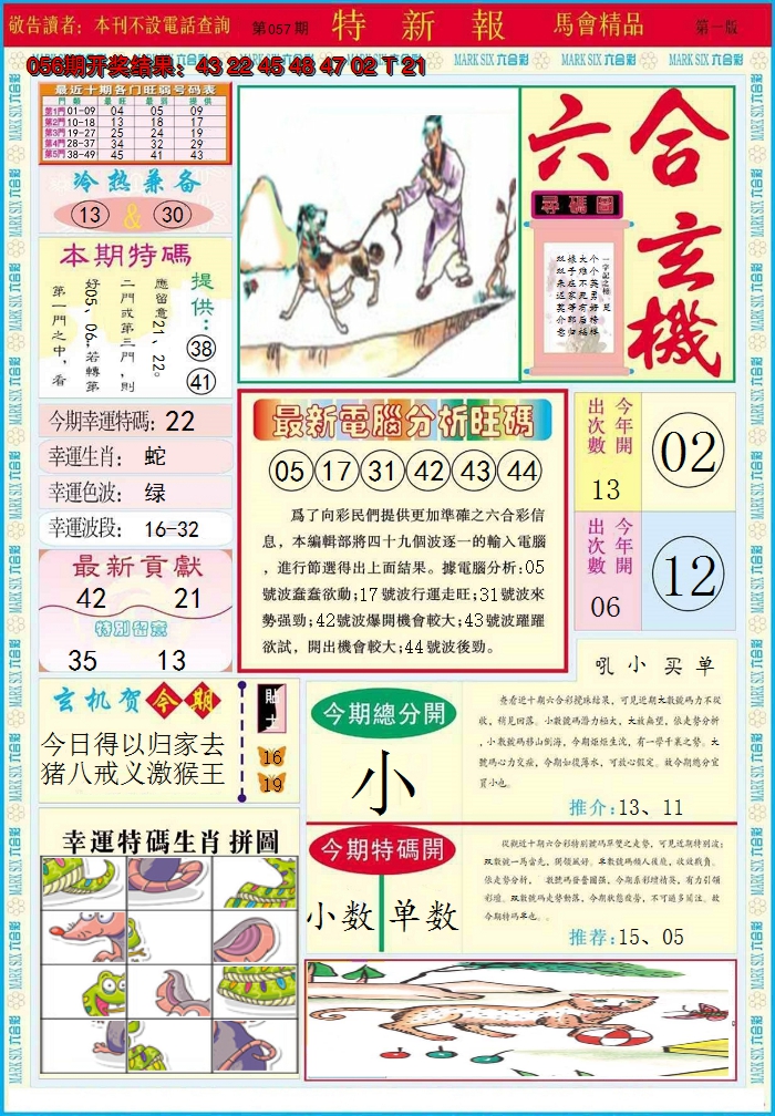 2025057期特新报A
