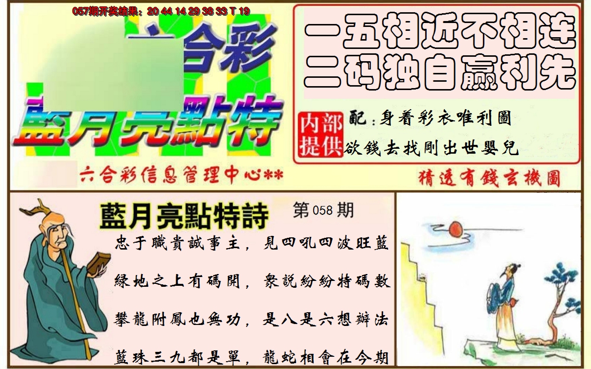 2025058期蓝月亮点特码