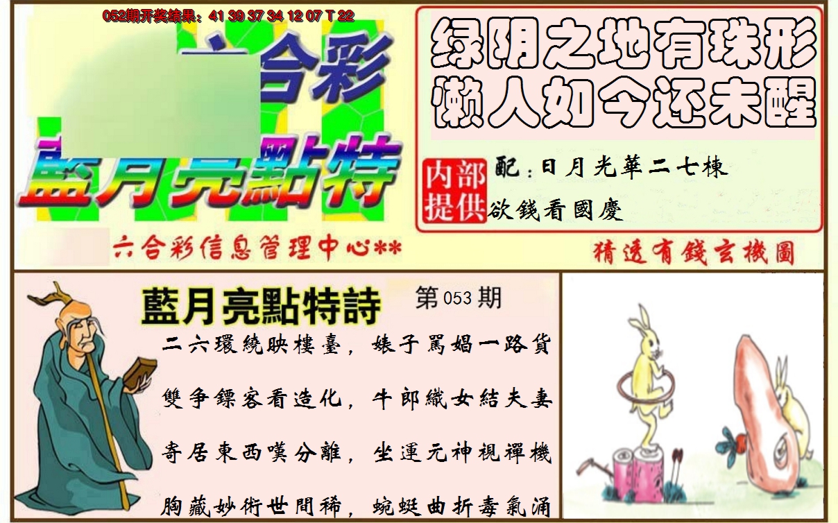 2025053期蓝月亮点特码