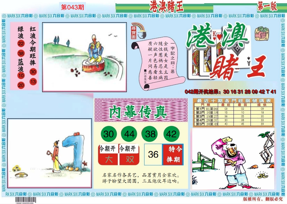 2025043期港澳赌王A