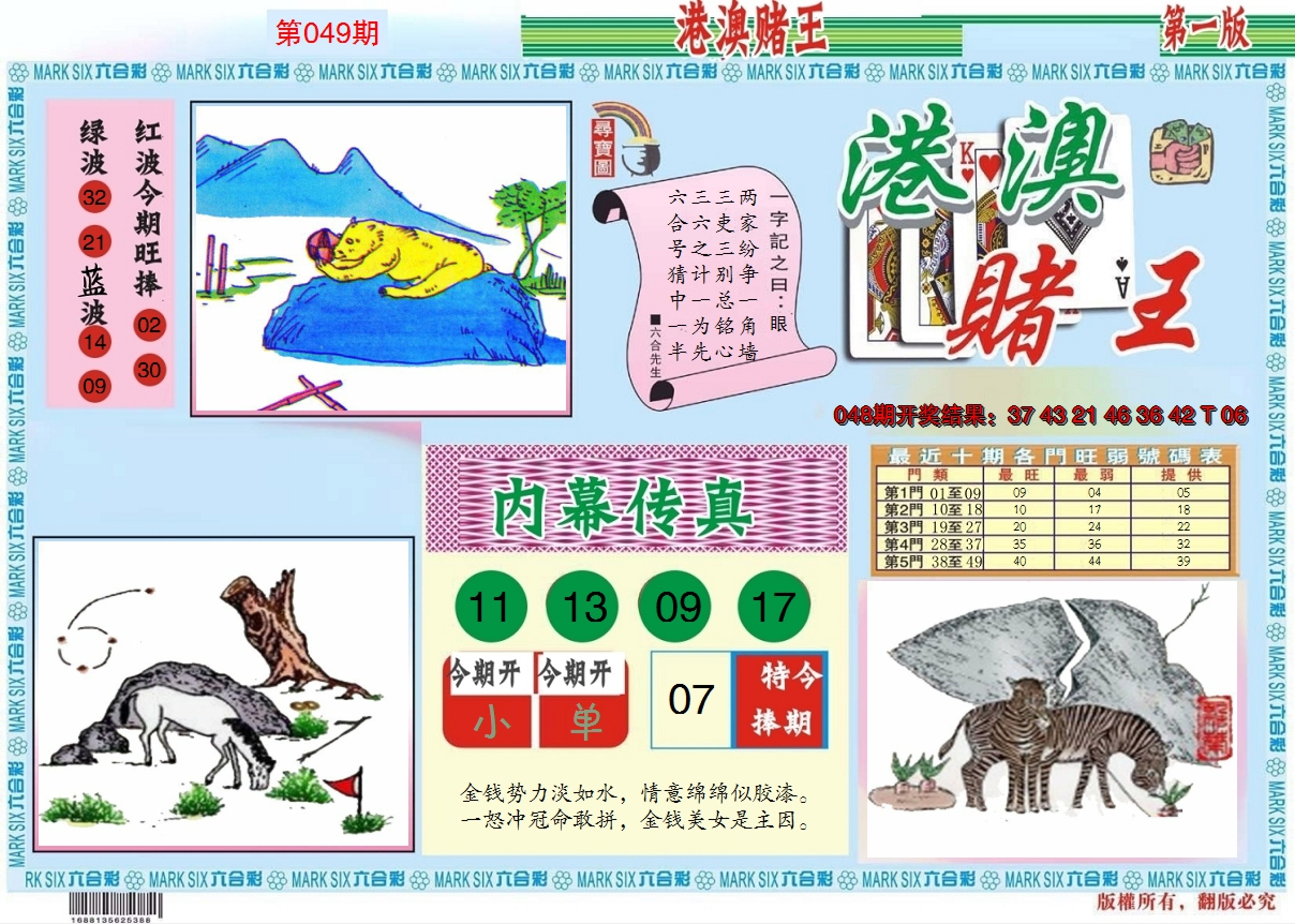 2025049期港澳赌王A