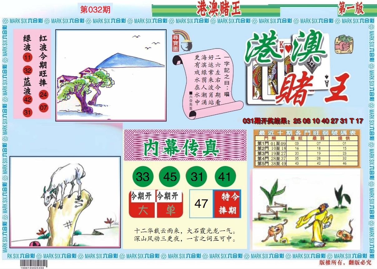 2025032期港澳赌王A