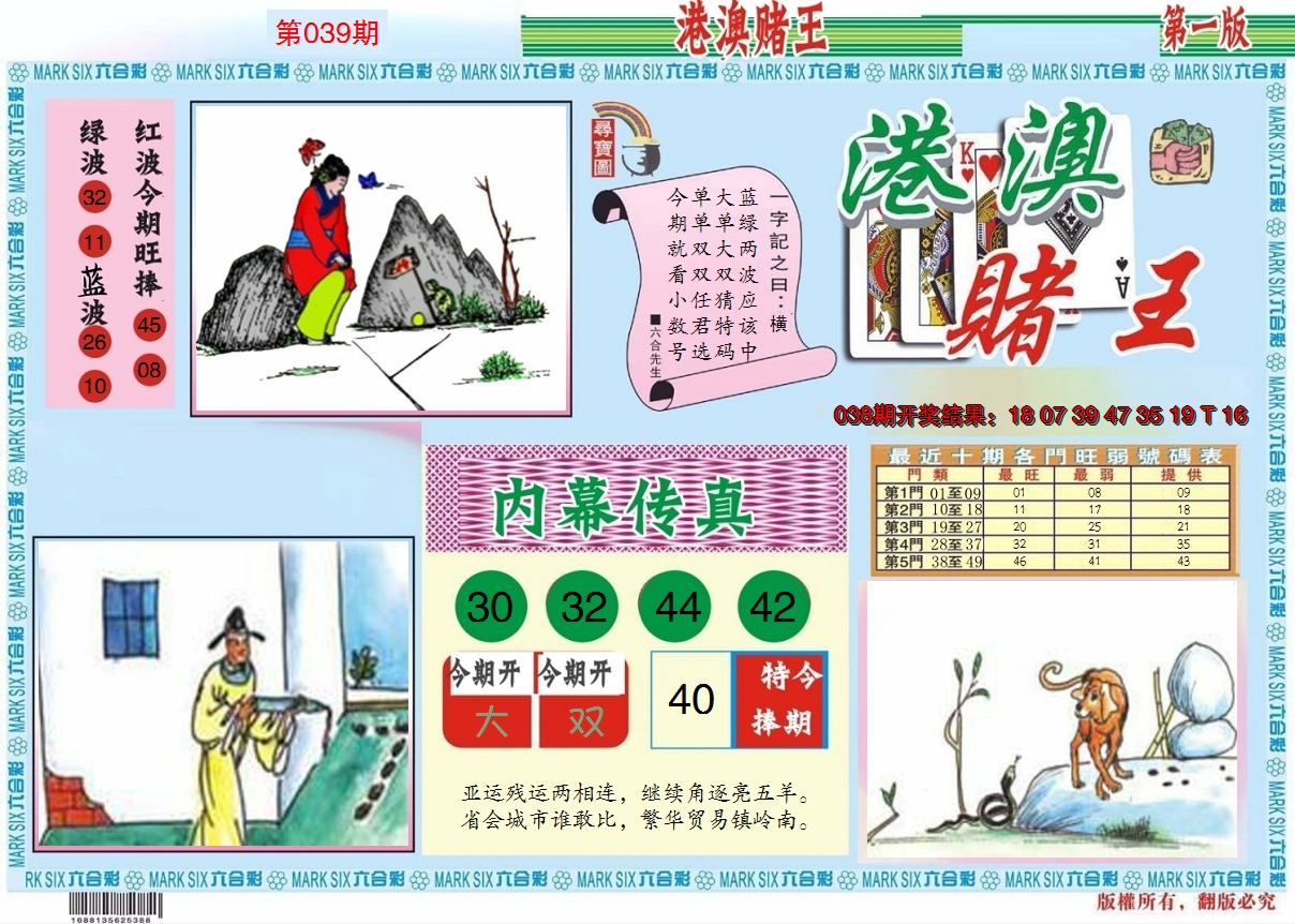 2025039期港澳赌王A