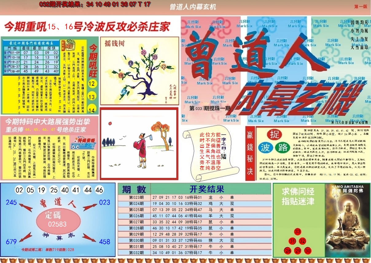 2025033期曾道人内幕A